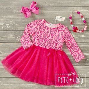long sleeve pink tulle tutu dress Pink Moroccan by Pete + Lucy